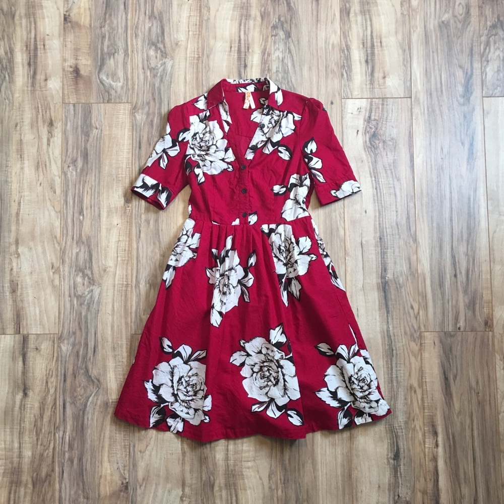 ♥️ Anthropologie Maeve Fit & Flare Dress